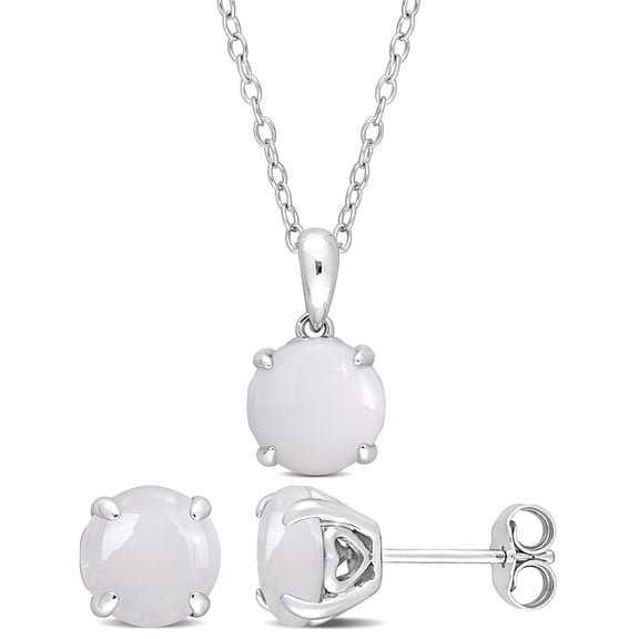 Everly Women's Opal Sterling Silver Earrings