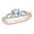 thumbnail image 1 of Everly Women's Aquamarine 10k Rose Gold Ring, 1 of 8