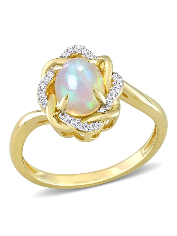 Women's Opal 10k Yellow Gold Ring