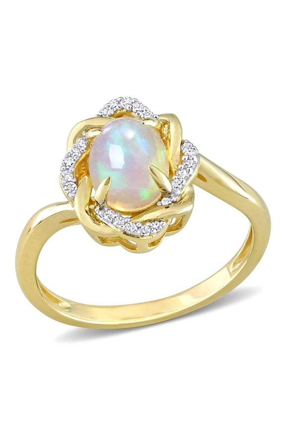 Women's Opal 10k Yellow Gold Ring