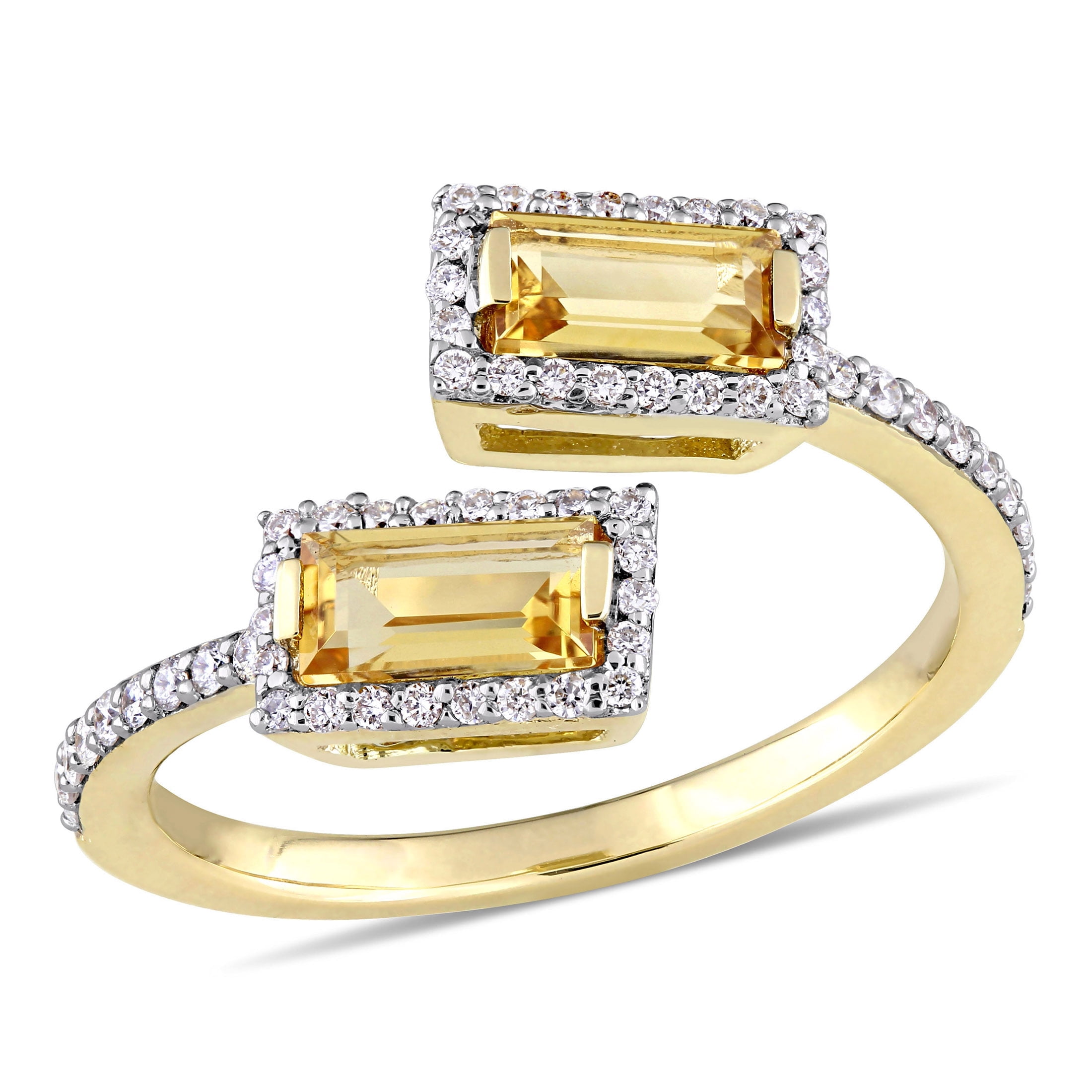 Everly Women's Citrine 14k Yellow Gold Ring