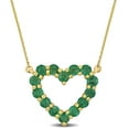 thumbnail image 1 of Everly Women's Emerald 10k Yellow Gold Necklace, 1 of 7