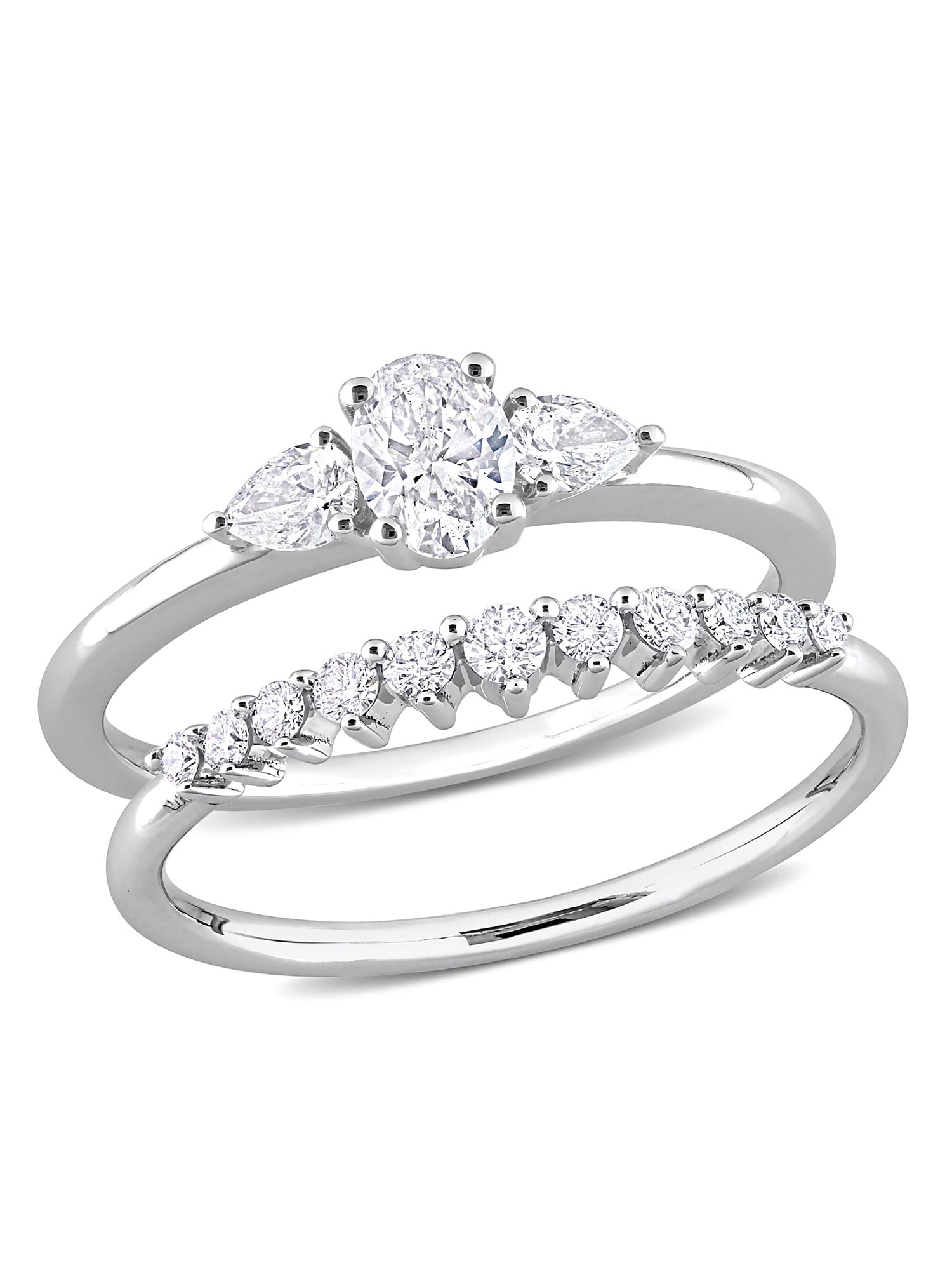Everly Women's Diamond 14k White Gold Bridal Set