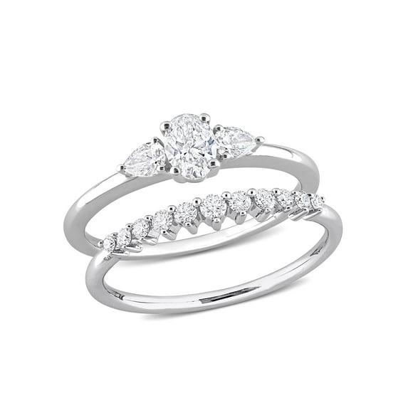 Everly Women's Diamond 14k White Gold Bridal Set