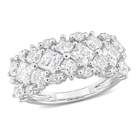 Everly Women's Created Moissanite Sterling Silver Ring