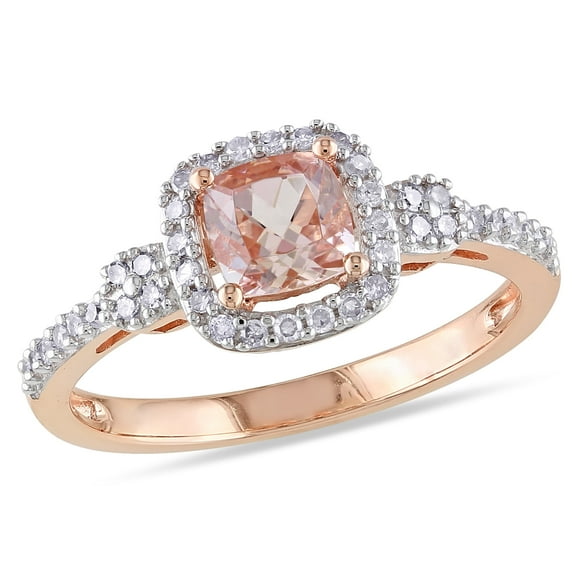Everly Women's Tanzanite and Morganite 10K Rose Gold Engagement Ring