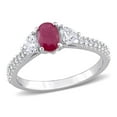thumbnail image 1 of Everly Women's Ruby 14K White Gold Engagement Ring, 1 of 8
