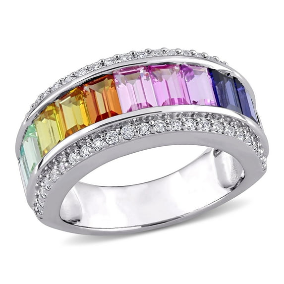 Everly Women's Created Sapphire Sterling Silver Ring