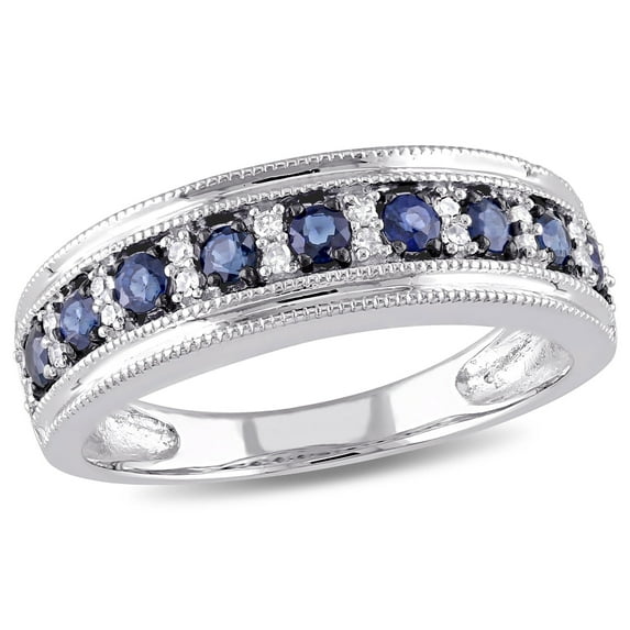 Everly Women's Sapphire 10k White Gold Ring