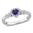 thumbnail image 1 of Everly Women's Created Sapphire Sterling Silver Ring, 1 of 9