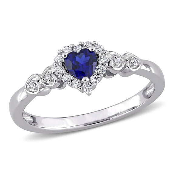 Everly Women's Created Sapphire Sterling Silver Ring
