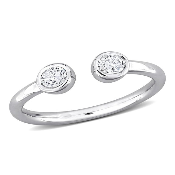 Everly Women's Created Moissanite Sterling Silver Ring