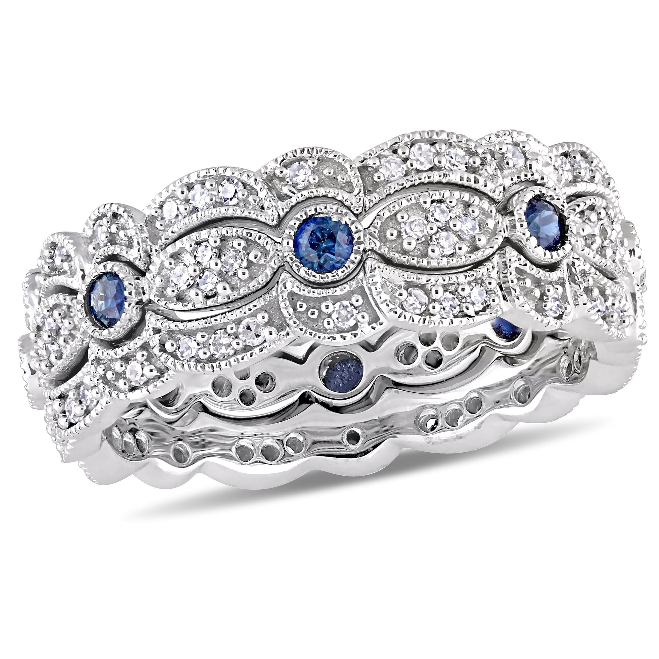 Everly Women's Sapphire 14k White Gold Ring