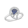 thumbnail image 1 of Everly Women's Created Topaz and Created Sapphire Sterling Silver Ring, 1 of 6