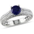 thumbnail image 1 of Everly Women's sapphire Sterling Silver Engagement Ring, 1 of 1