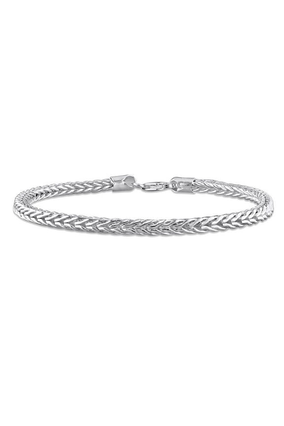 Unisex Sterling Silver Anklet