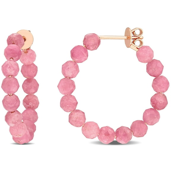 Everly Women's Tourmaline Rose Gold Plated Earrings