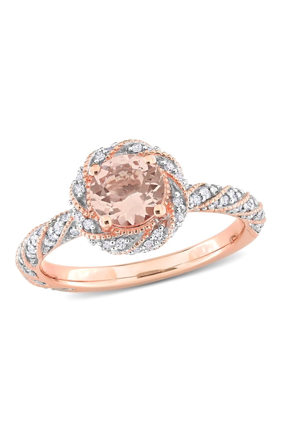 Women's Morganite 14k Rose Gold Ring