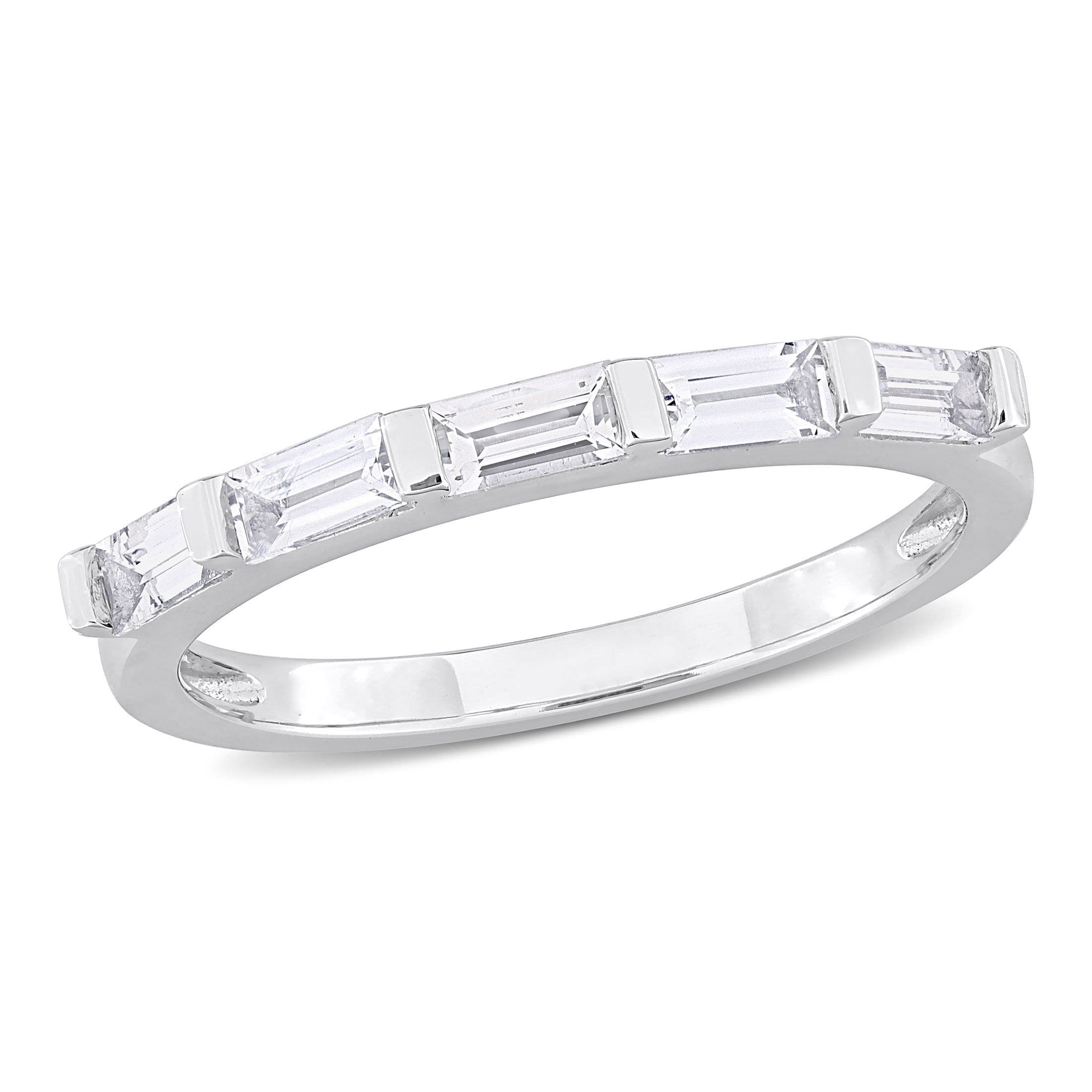 Everly Women's Sapphire 10k White Gold Ring