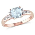 thumbnail image 1 of Everly Women's Aquamarine 10k Rose Gold Ring, 1 of 6