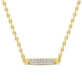 thumbnail image 1 of Everly Women's Created Sapphire Yellow Gold Plated Necklace, 1 of 8