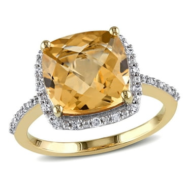 Everly Women's Citrine 10k Yellow Gold Ring
