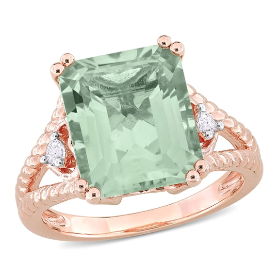Everly Women's Quartz and Topaz Rose Gold Plated Ring