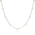 thumbnail image 1 of Everly Women's 5.5mm Freshwater Cultured Pearl 10k Yellow Gold Necklace -17", 1 of 4