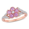 thumbnail image 1 of Everly Women's Sapphire 10k Rose Gold Ring, 1 of 8
