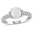 thumbnail image 1 of Everly Women's Opal 10k White Gold Ring, 1 of 7