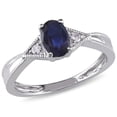 thumbnail image 1 of Everly Women's Sapphire 14K White Gold Engagement Ring, 1 of 6