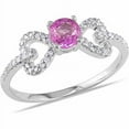 thumbnail image 1 of Everly Women's Diamond and Sapphire 10k White Gold Ring, 1 of 1