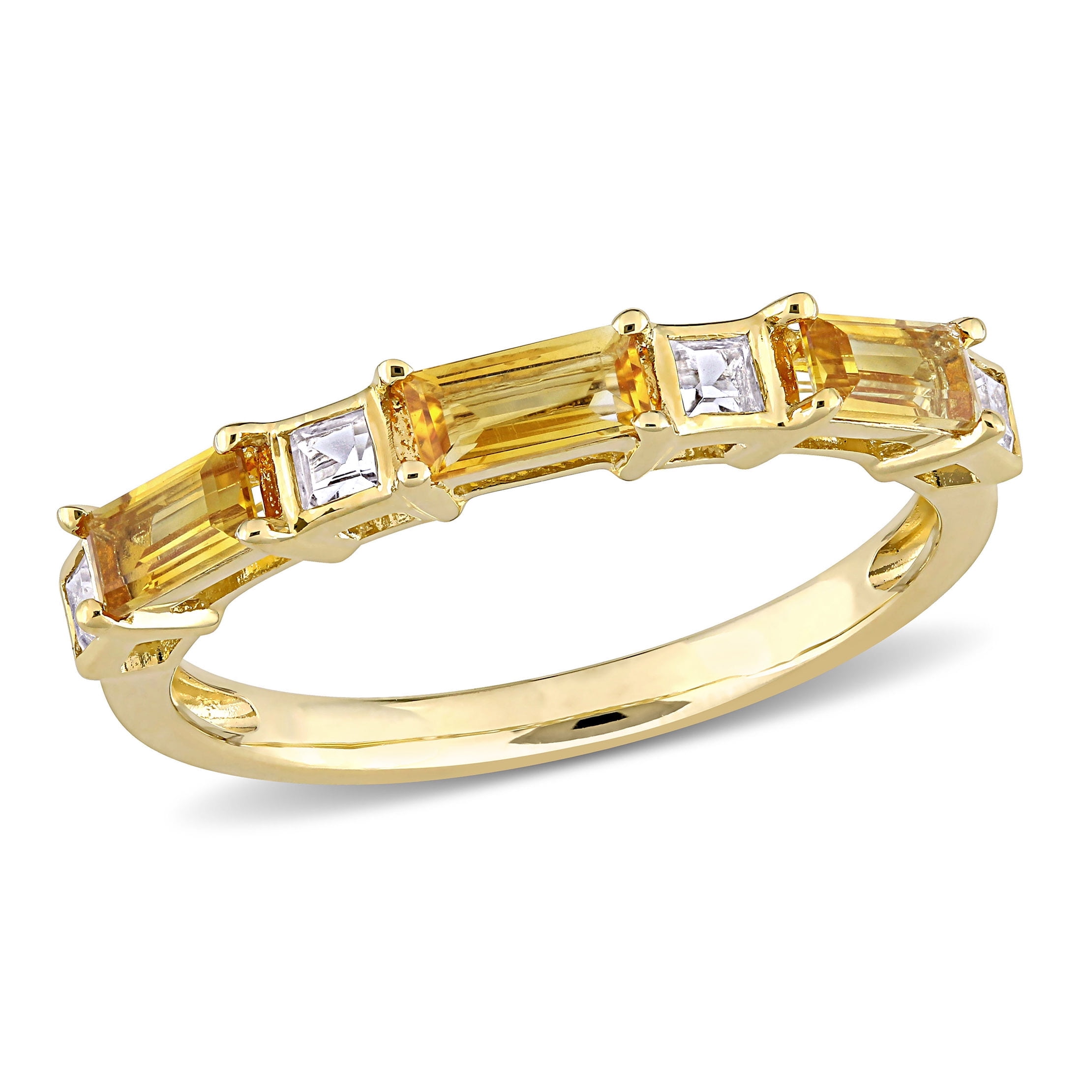 Everly Women's Citrine and Topaz 10k Yellow Gold Ring