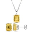 thumbnail image 1 of Everly Women's Citrine and Emerald Sterling Silver Earrings, 1 of 7