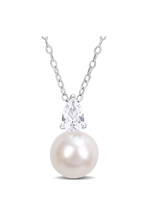 Women's Cultured Pearl Sterling Silver Necklace