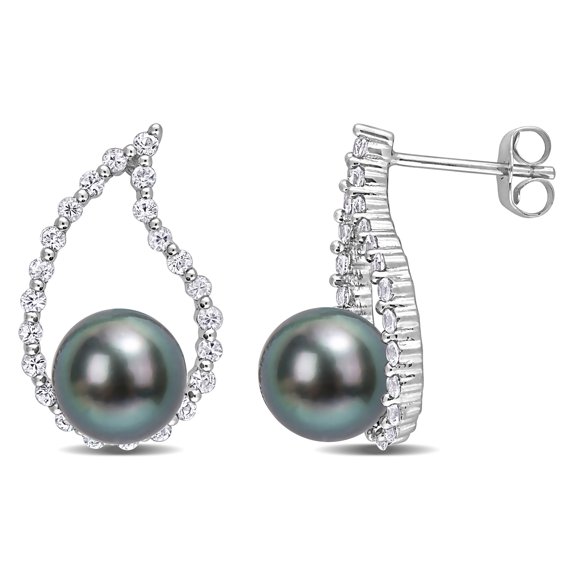 Everly Women's Cultured Pearl 10k White Gold Earrings