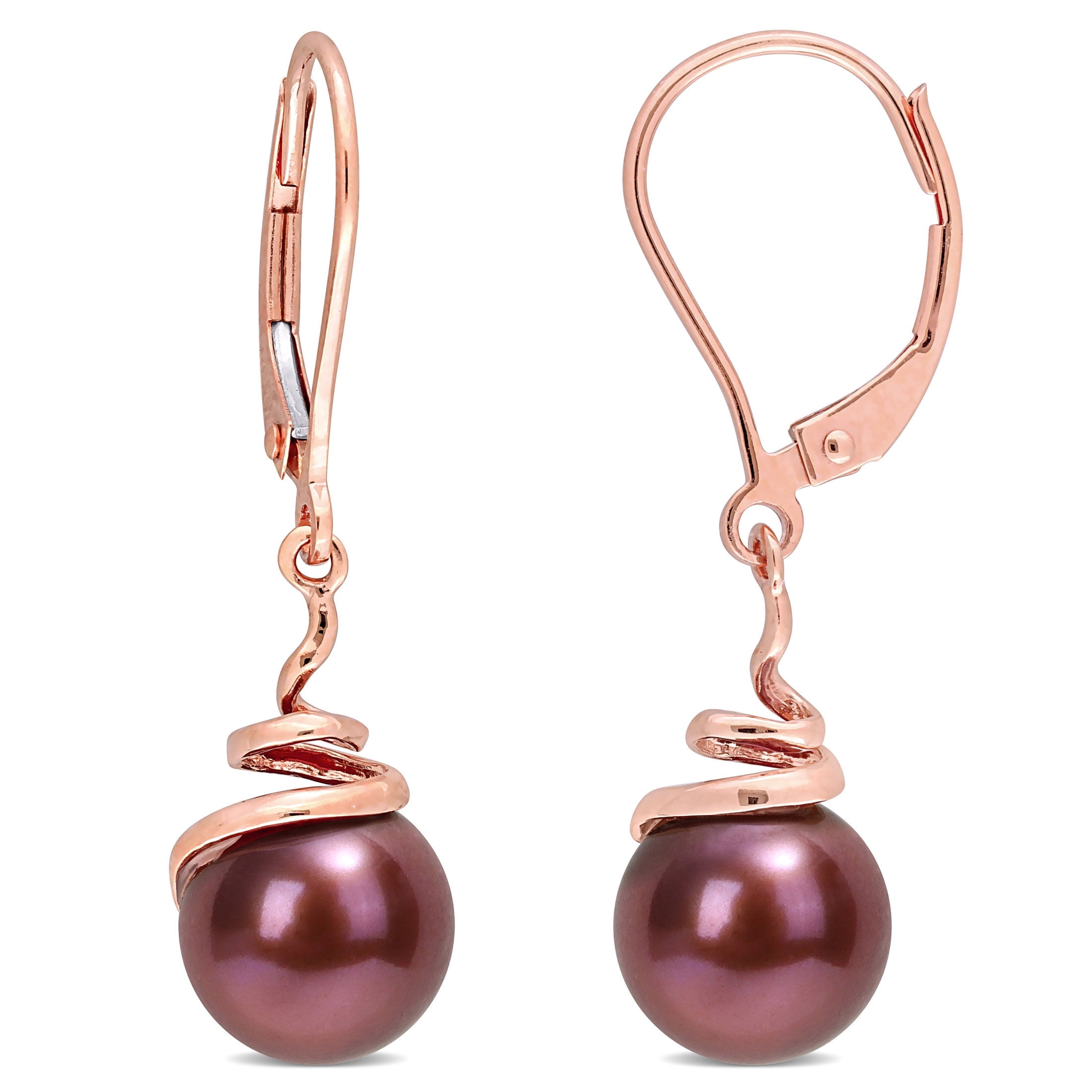 Everly Women's Cultured Pearl 14k Rose Gold Earrings
