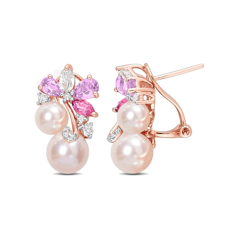 White Topaz rose gold plated earrings White Topaz rose gold plated earrings