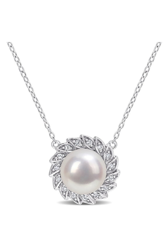Women's Cultured Pearl Sterling Silver Necklace