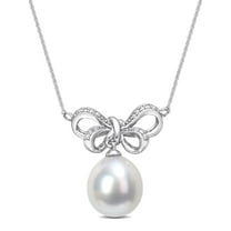 Everly Women's 9.5mm Cultured South Sea Pearl 10k White Gold Pendant