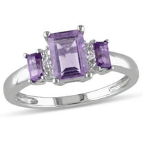 Everly Women's Amethyst 10k White Gold Ring