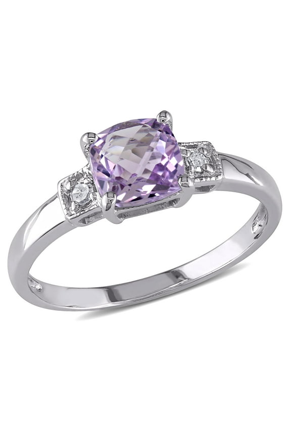 Women's Amethyst Sterling Silver Ring