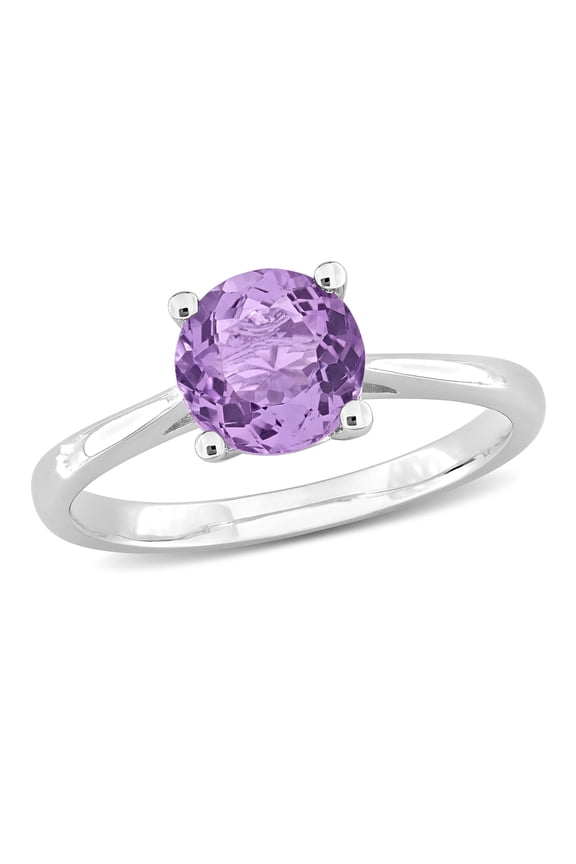 Women's Amethyst Sterling Silver Ring