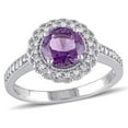 thumbnail image 1 of Everly Women's Amethyst Sterling Silver Ring, 1 of 6