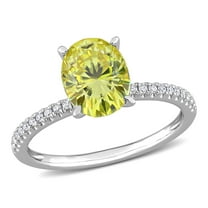 Everly Women's Created Moissanite Sterling Silver Ring