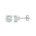 thumbnail image 1 of Everly Women's Aquamarine Sterling Silver Earrings, 1 of 4