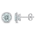 thumbnail image 1 of Everly Women’s 2 1/3ct TGW Aquamarine Sterling Silver Stud Earrings, 1 of 8