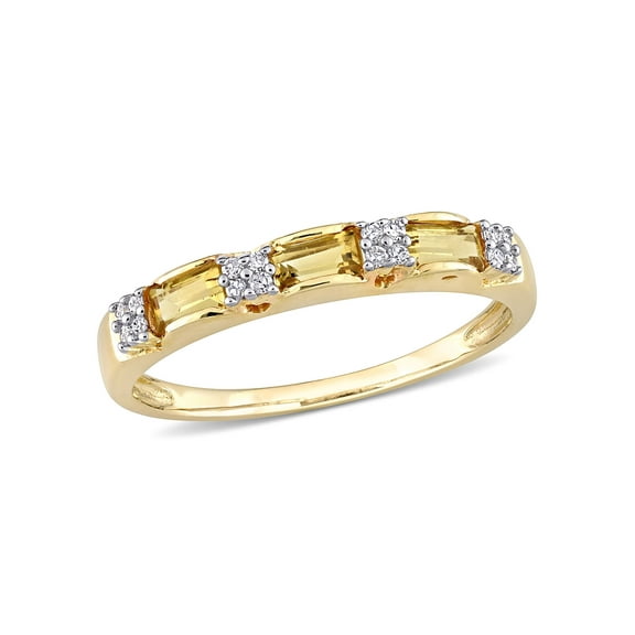 Everly Women's Citrine 10k Yellow Gold Ring