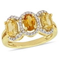 thumbnail image 1 of Everly Women's Citrine Yellow Gold Plated Ring, 1 of 7