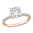 thumbnail image 1 of Everly Women's Created Moissanite 14K Rose Gold Engagement Ring, 1 of 8